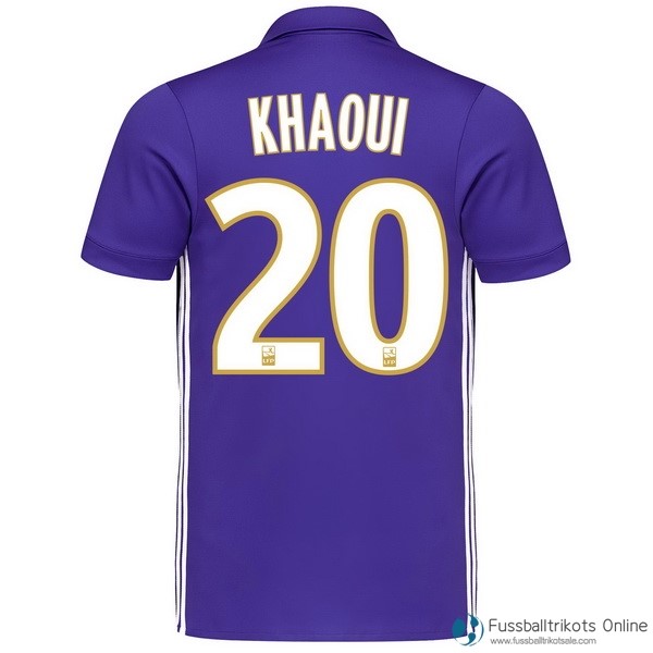 Marseille Trikot Ausweich Khaoui 2017-18 Fussballtrikots Günstig